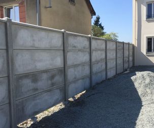 Installation clôture en plaque Bailleau-le-pin (28)